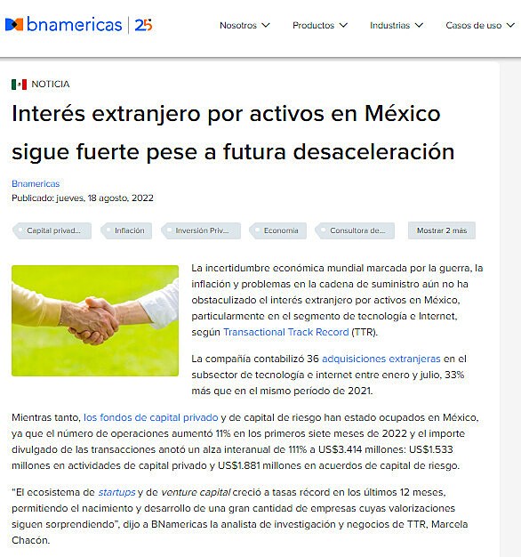 Inters extranjero por activos en Mxico sigue fuerte pese a futura desaceleracin